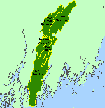 Sheepscot River sub-basin map